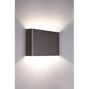 Настенный светильник NOWODVORSKI Haga Graphite 2x40W — двухрожковый настенный светильник, графитовый
