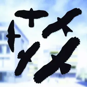 Window sticker Swissinno Bird 5 pieces — bird collision prevention decals
