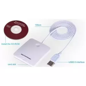 Kartes lasītājs ACC Delta DCR0004 ar USB saskarni, viedkaršu lasītājs