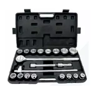 Socket wrench set GEKO Gala 3/4" drive, 6-point, 21 pieces, 19–50 mm