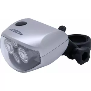 FUTURA headlight 4FOUR with silver batteries — front bike light, model FUT-OS-P-FOUR