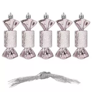 Новогодние шары Springos CA0164, 8 см, набор из 5 штук