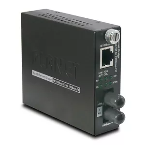 Сетевой медиаконвертер PLANET FST-801 100 Mbit/s 1310 нм Мульти-режим Черный
