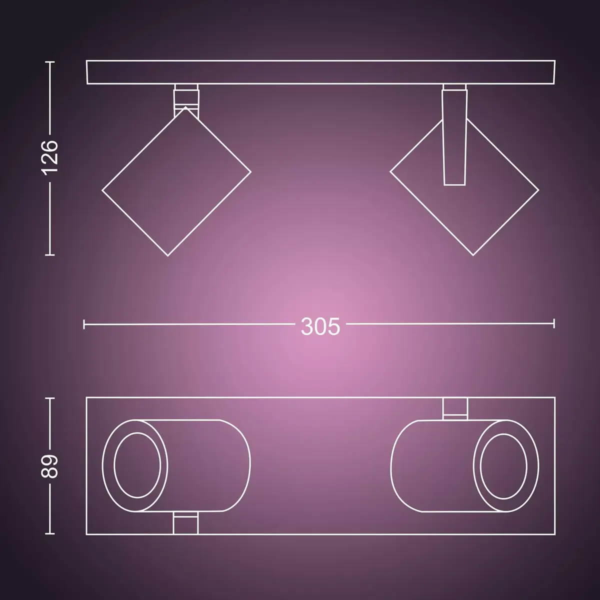 Philips Hue Argenta Двойной спот Умный светильник Photo 3