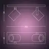Philips Argenta dubultais prožektors viedā LED gaisma Photo 3