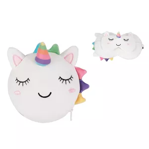 Pillow I-Total UNICORN 650-03737 with sleep mask