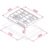 TEKA GZC 64320 XBC BK gas hob 4 zones Photo 5
