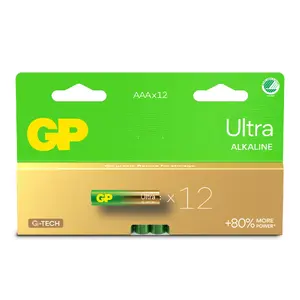 Vienreizlietojama sārmainā baterija GP GP24AU AAA augstums 44,5 mm svars 11,5 g cilindriska uzglabāšanas laiks 10 gadi IEC 60086-2:2021