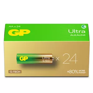 Vienreizējā baterija GP Batteries Ultra Alkaline GP15AU AA LR06 Alkaline 10 gadu uzglabāšanas laiks