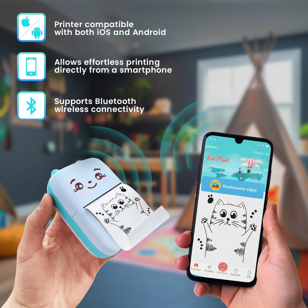 Extralink EPP-002 Zils Mini Termoprinteris Photo 19
