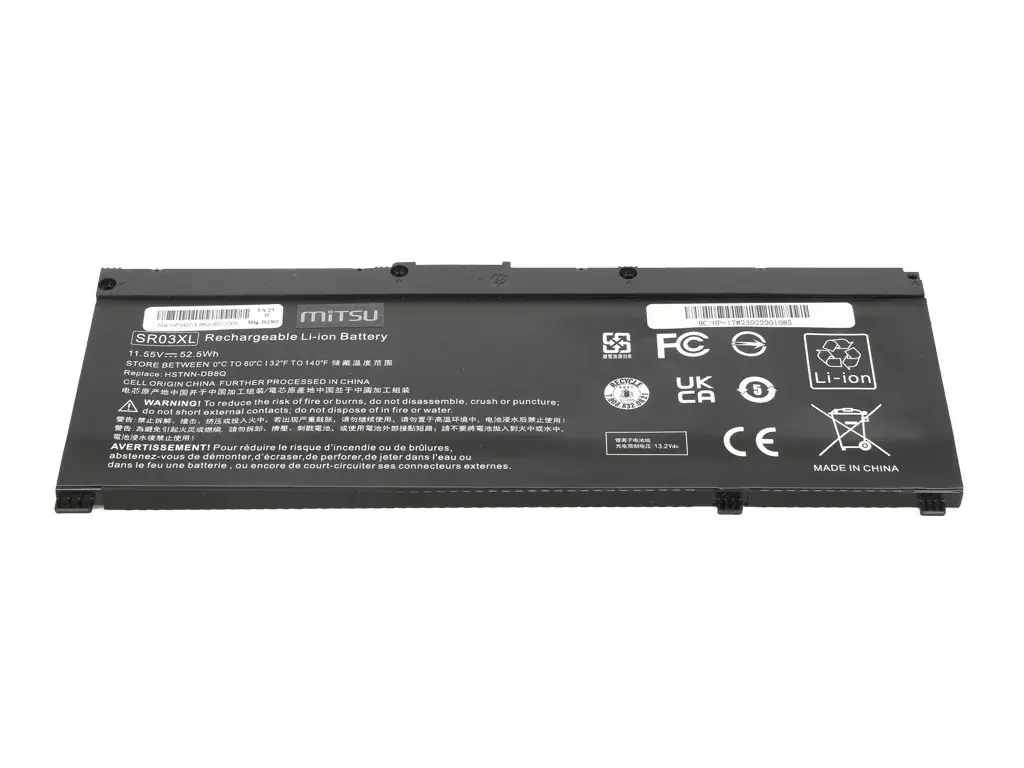 MITSU akumulators HP Gaming 15, 17 un OMEN 15-DC, 15-DX Photo 3