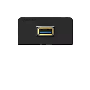 Розетка USB A Kindermann 7457 000 529 антрацит пластик