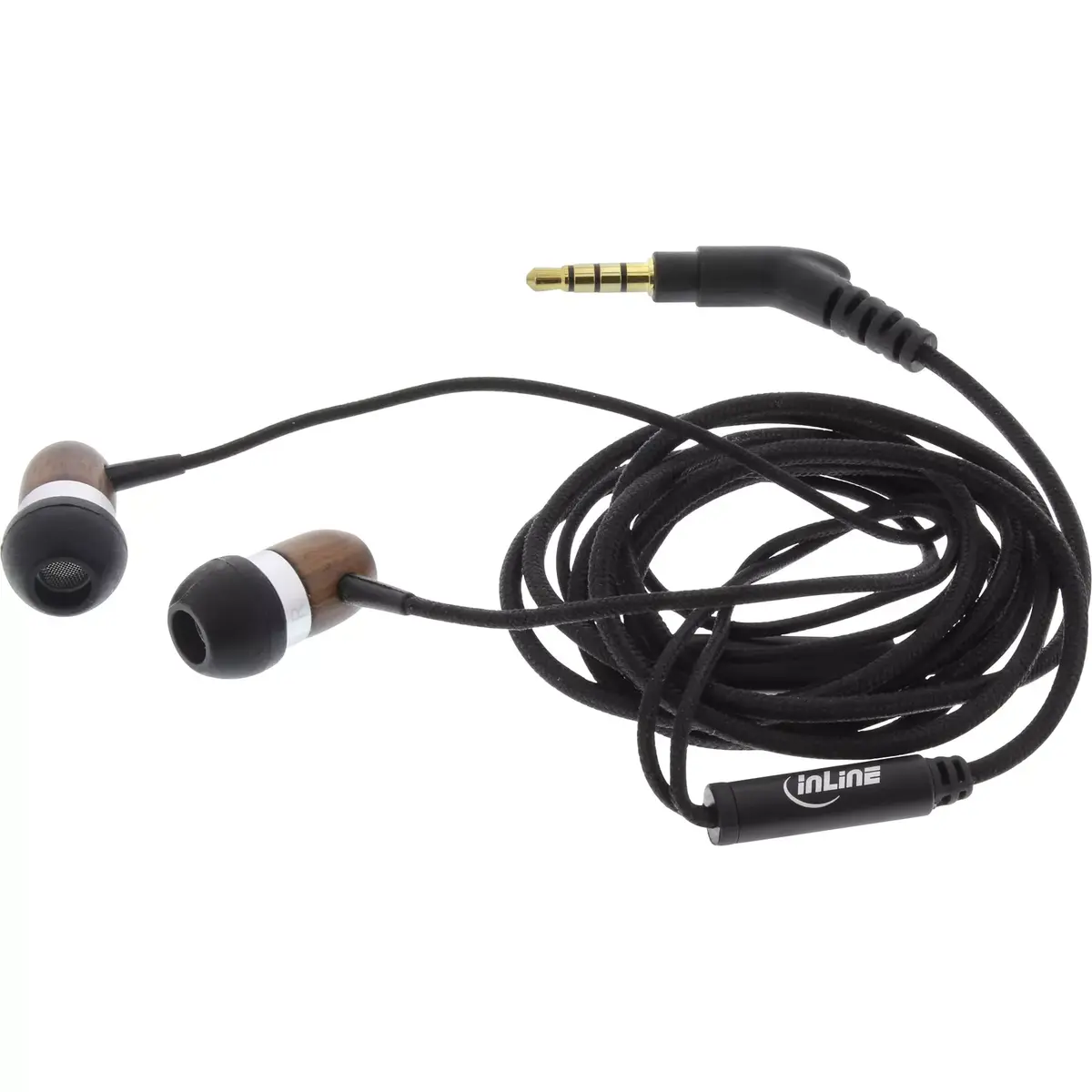 Austiņas InLine woodin-ear In-Ear Headset Photo 2