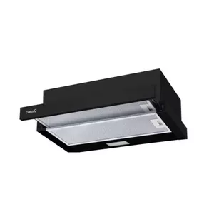 CATA TFB-5160 BK Teleskopiskais Energoefektivitātes klase C Platums 59,5 cm 300 m³/h Mehāniskā vadība LED Melns