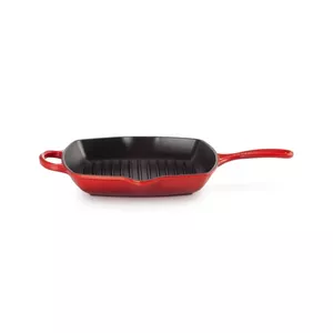Cast Iron Square Grill Pan Le Creuset Signature 26 cm Cherry Red