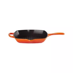 Grill Pan Le Creuset Signature Square 26 cm, oven red, cast iron, enameled