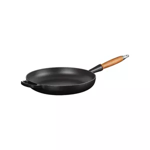 Cast iron pan Le Creuset 02732434 Ø28cm with wooden handle, matte black
