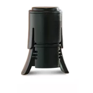 Wine stopper Le Creuset SW-106 9 cm matte black — silicone and stainless steel