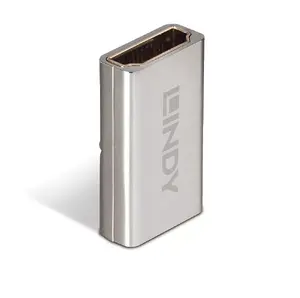 HDMI 2.1 Female-to-Female Coupler Lindy 41511, HDMI 2.1 connectors, silver, gold-plated contacts