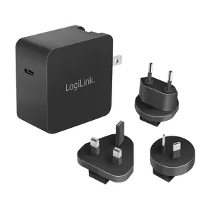 Mobilā ierīce lādētājs LogiLink PA0302 Universāls Melns AC Ātrā uzlāde