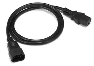 Zebra CS-RAC-NA-IEC-L Power Cable Black 0.97 m C13 coupler to C14 coupler for Network Switch and PDU connection