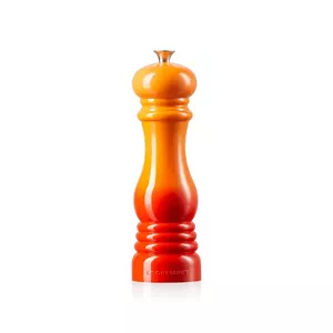 Salt grinder Le Creuset 02010618 21 cm orange, manual ceramic mill for coarse and fine salt