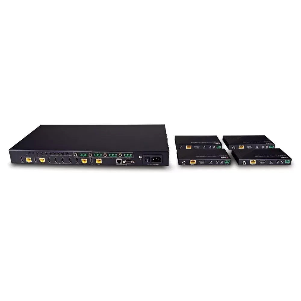 AV transmitter & receiver Lindy 150m Cat.6 4x4 HDMI 4K60 Photo 4