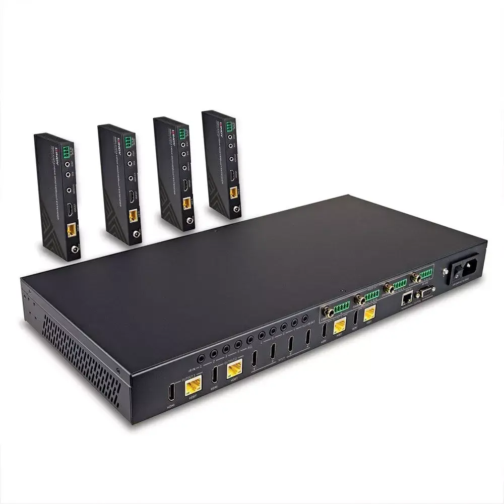 AV transmitter & receiver Lindy 150m Cat.6 4x4 HDMI 4K60 Photo 6
