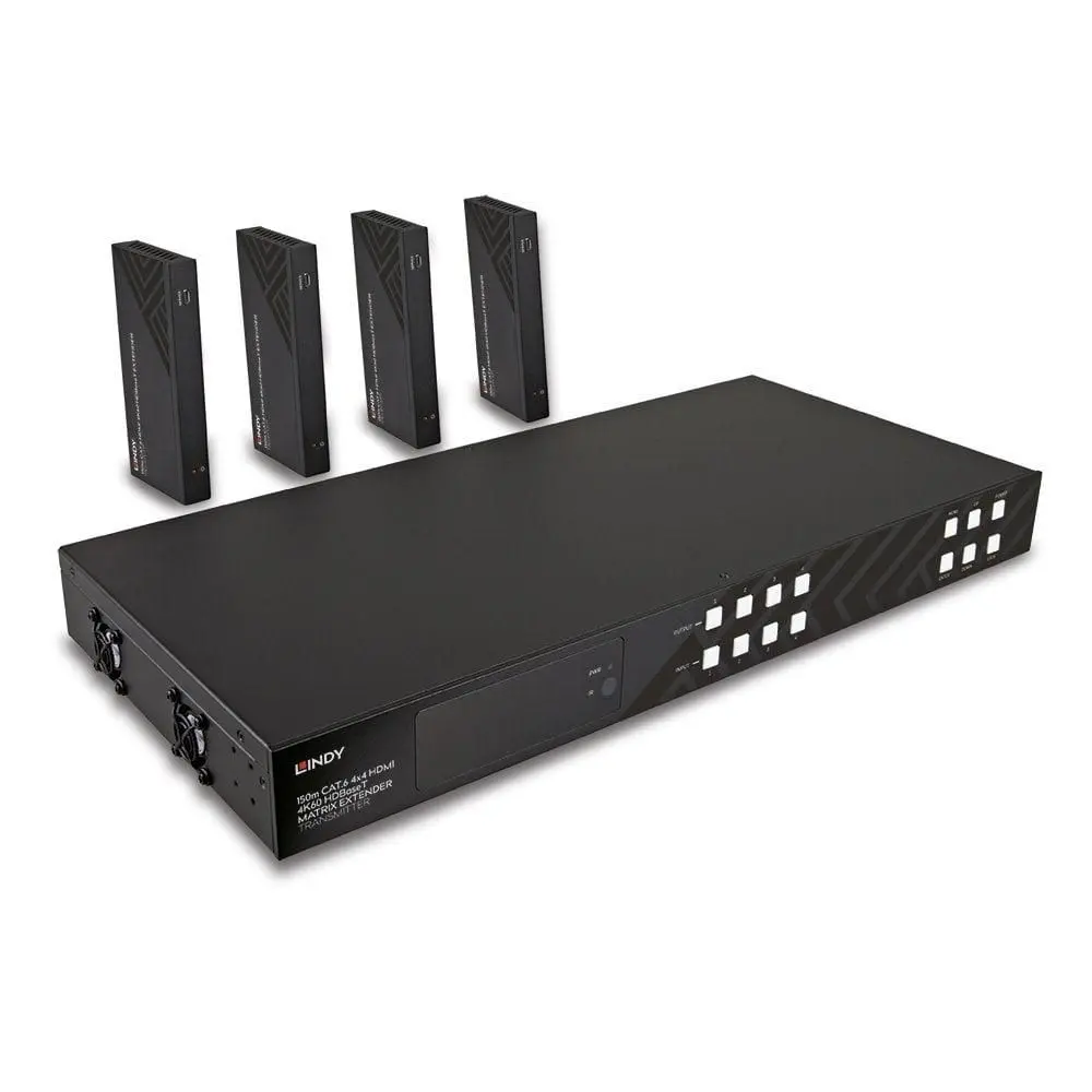 AV transmitter & receiver Lindy 150m Cat.6 4x4 HDMI 4K60 Photo 7
