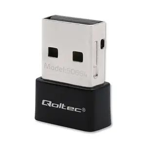 Точка доступа QOLTEC 50664 — 2.4 ГГц, 650 Мбит/с, IEEE 802.11a/b/g/n/ac, черная