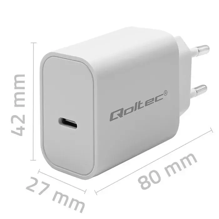 QOLTEC Super Quick PD 20W USB‑C lādētājs Photo 2