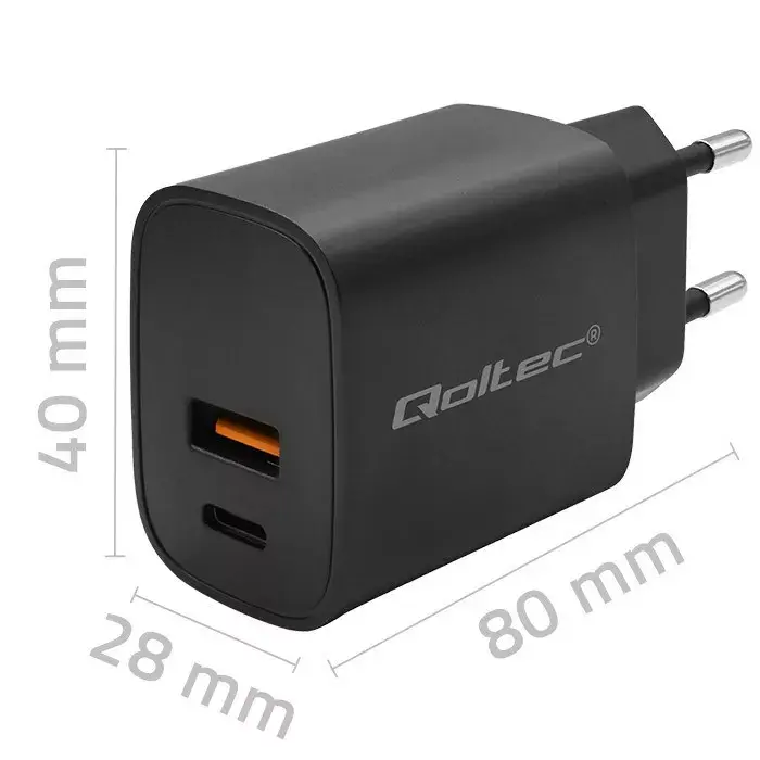 Сетевой адаптер QOLTEC 52377 GaN 30 Вт Photo 3