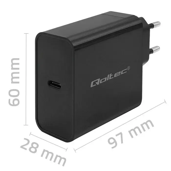 Зарядное QOLTEC Super Quick PD 65W USB‑C Photo 2