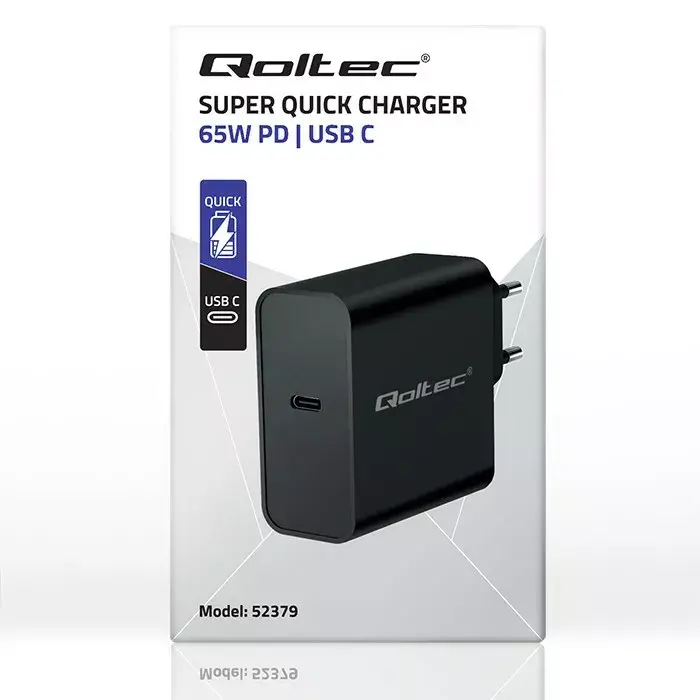 Зарядное QOLTEC Super Quick PD 65W USB‑C Photo 3