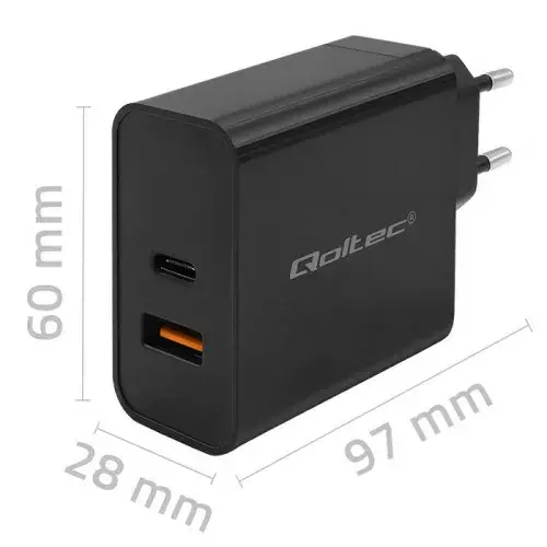 QOLTEC 52380 65W USB‑C + USB‑A Photo 8