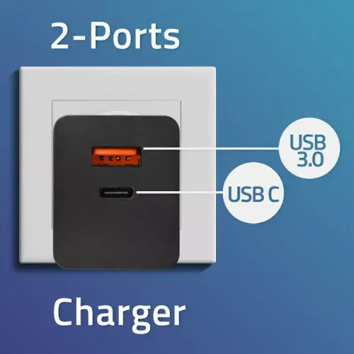 QOLTEC 52382 100W iekštelpu lādētājs Photo 2