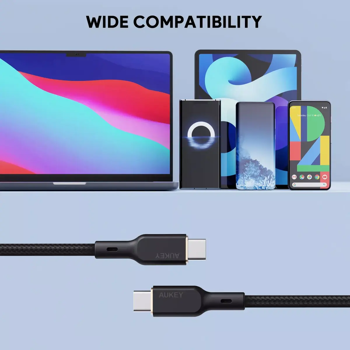 AUKEY CB-KCC101 USB C uz USB C kabelis Photo 4