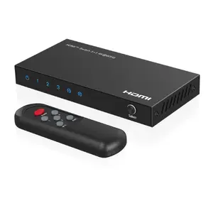MicroConnect MC-HDMISWITCH0301-4K Video Switch with 60 Hz Refresh Rate and USB Type-C Port in Black Metal Housing
