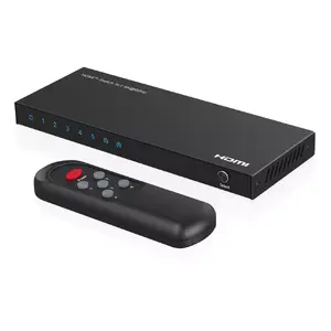 Video switch MicroConnect MC-HDMISWITCH0501-4K 4K 60Hz Metal Black