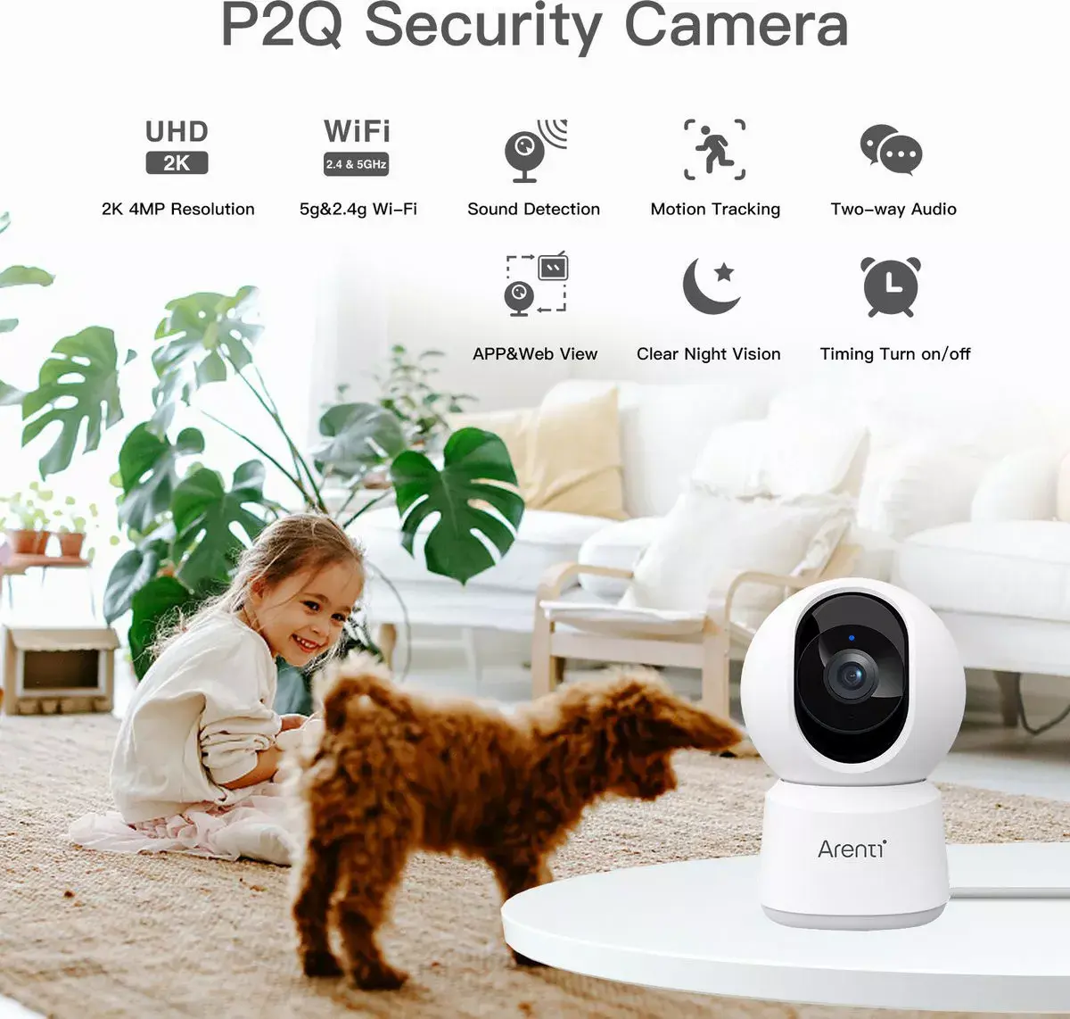 Камера видеонаблюдения Arenti P2Q 4MP UHD Photo 2