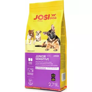 Sausais barība kucēniem JosiDog Junior Sensitive 2,7 kg — jutīgai gremošanai