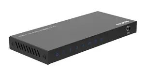 MicroConnect MC-HDMISPLITTER0104-4K video splitter HDMI with 3840 x 2160 pixels resolution and steel housing in black