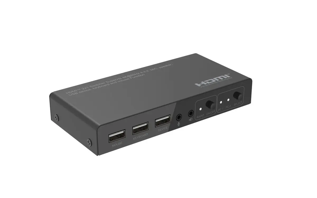 MicroConnect MC-HDMIKVM0201-4K HDMI KVM slēdzis 4K