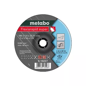 Cutting disc Metabo 616227000 flat centre for stainless steel