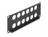 DeLOCK 10" D-Type Patch Panel 12 Port 2U Black Photo 2