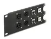 DeLOCK 10" D-Type Patch Panel 12 Port 2U Black Photo 3