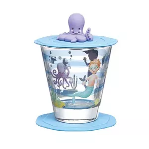 Glass Cone Cup LEONARDO Bambini Aventura 215 ml — Multicolour, 90 mm Ø, 100 mm H