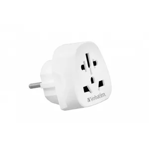 Verbatim WTEU-02 elektriskās kontaktdakšas adapters Tips F Universāls Balts