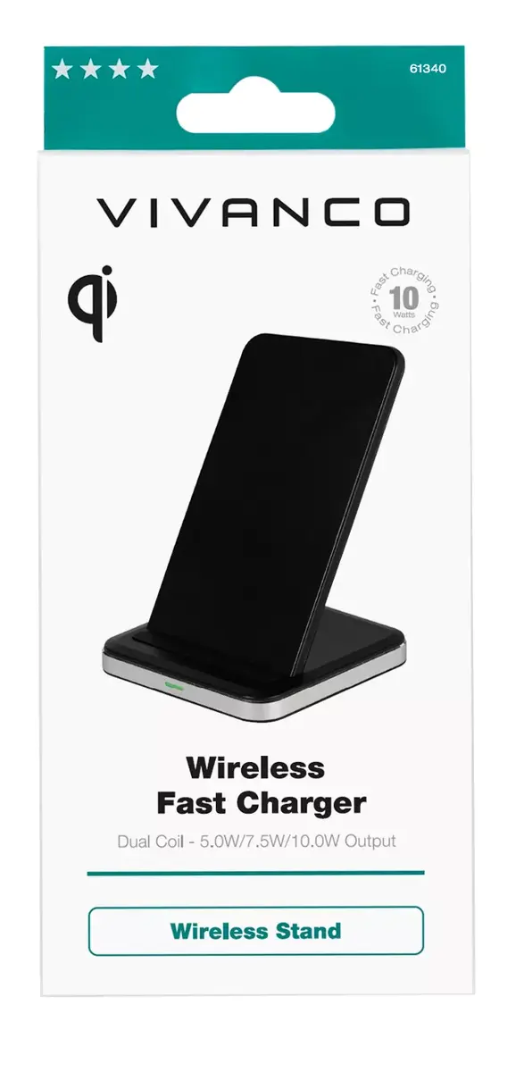 Wireless Charger Vivanco QICHARSTANDVV10 Photo 4