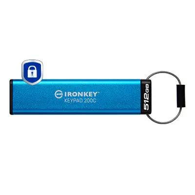 Kingston IronKey 200C 512GB USB-C zibatmiņa